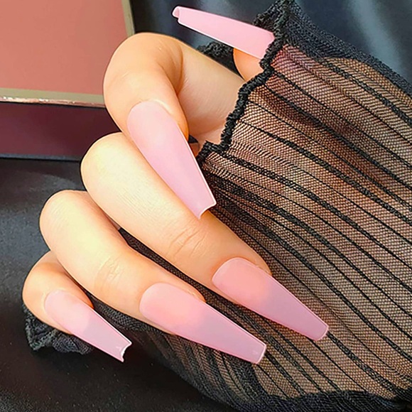 💌BO/GO$6 Pink Nails Coffin 20pcs Press On False nails (20 nails)… - Picture 3 of 6